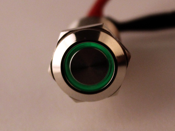 디바이스마트,스위치/부저/전기부품 > 스위치 > 푸쉬버튼 스위치 > 메탈 스위치,NW3 (New3),LED 메탈 푸쉬락 스위치 링(녹색) [HX12-A1],푸쉬락(PUSH LOCK) 스위치 / 색상: GREEN (조광형) / 정격 전류 : 2A / 정격전압-DC : 36 VDC / 재질 : Chrome / 홀가공 : 12mm / 스위치 : 14mm / LED발광 링 타입 / 생활방수 / 노브 플랫 타입