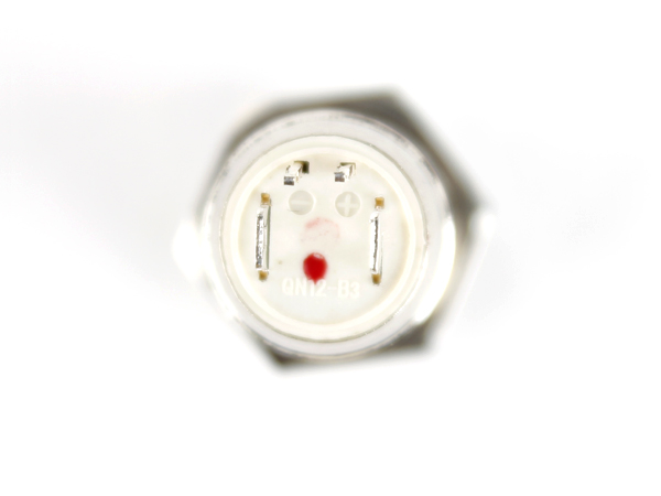 디바이스마트,스위치/부저/전기부품 > 스위치 > 푸쉬버튼 스위치 > 메탈 스위치,NW3 (New3),LED 메탈 푸쉬락 스위치 도트(파랑) 돌출형 [HX12-A5],푸쉬락(PUSH LOCK) 스위치 / 색상: BLUE (조광형) / 정격 전류 : 2A / 정격전압-DC : 36 VDC / 재질 : Chrome / 홀가공 : 12mm / 스위치 : 14mm / LED발광 Dot 타입 / 생활방수 / 노브 돌출 타입