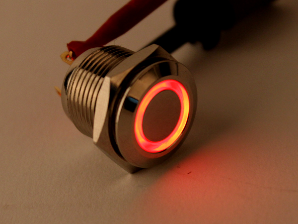 디바이스마트,스위치/부저/전기부품 > 스위치 > 푸쉬버튼 스위치 > 메탈 스위치,NW3 (New3),LED 메탈 푸쉬 스위치 링(파랑) 숏타입 [HX16-A3],일반푸쉬(PUSH) 스위치 / 색상: BLUE (조광형) / 정격 전류 : 3A / 정격전압-DC : 36 VDC / 재질 : Chrome / 홀가공 : 16mm / 스위치 : 18mm / LED발광 Ring타입 / 노브 플랫 타입 / 생활방수 / 길이가 짧은 스위치 입니다.