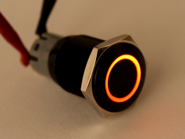 디바이스마트,스위치/부저/전기부품 > 스위치 > 푸쉬버튼 스위치 > 메탈 스위치,NW3 (New3),LED 블랙 메탈 푸쉬락 스위치 링(녹색12V) [HX19-A2],푸쉬락(PUSH LOCK) 스위치 / 색상: GREEN (조광형) / 정격 전류 : 5A / 정격전압-AC : 250 VAC / 재질 : 블랙 무광 / 홀가공 : 19mm / 스위치 : 22mm / LED발광 Ring타입 / 노브 둥근(돔) 타입 / 생활방수