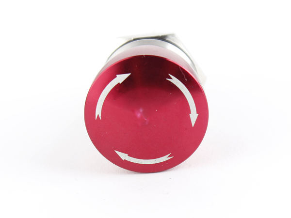 디바이스마트,스위치/부저/전기부품 > 스위치 > 푸쉬버튼 스위치 > 메탈 스위치,NW3 (New3),메탈 비상 정지 푸쉬락 스위치 [HX19-B6],푸쉬락(PUSH LOCK) 스위치 / 색상: NO LED(비조광) / 정격 전류 : 5A / 정격전압-AC : 250 VAC / 재질 : METAL RED / 홀가공 : 19mm / 캡직경 : 25mm / 한번 누르면 노브가 잠기고 / 노브를 회전시켜 주면 풀리는 제품입니다. 전자 제품에 비상 정지용으로 많이 사용됩니다.