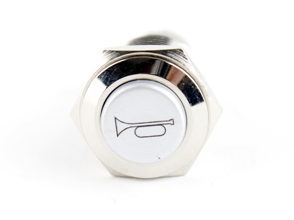 디바이스마트,스위치/부저/전기부품 > 스위치 > 푸쉬버튼 스위치 > 메탈 스위치,NW3 (New3),LED 메탈 푸쉬 스위치 12V (자동차 경적),일반푸쉬(PUSH) 스위치 / 색상: RED (조광형) / 정격 전류 : 3A / 정격전압-AC : 250 VAC / 재질 : Chrome / 홀가공 : 16mm / 스위치 : 18mm / LED발광 경적 / 노브 돌출 타입 / 생활방수 / 자동차 경적 스위치 입니다.