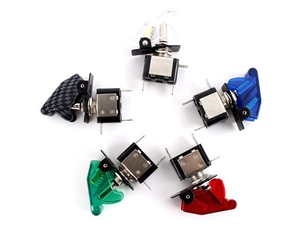 LED 커버 토글 스위치 (파랑)