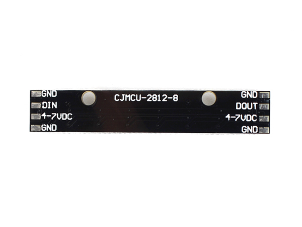 디바이스마트,MCU보드/전자키트 > 디스플레이 > LED,SZH,8 x WS2812B 5050 RGB LED 모듈 STICK-Black [SZH-LD085],Black STICK (긴 막대) 형태 / WS2812 칩셋 기반 8개의 RGB LED / NeoPixel / 사이즈(길이) : 57mm / 전압 : 5V (DC 4V ~ 7V) / RGB 컬러 배열은 랜덤입니다.