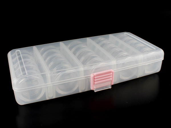 원형 투명 케이스 연결식 25P 세트 [NTY26490-3]