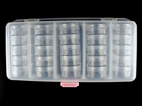 디바이스마트,공구함/작업대/엔클로저 > 공구함/부품함 > 다용도정리함(케이스),NTY (중국),원형 투명 케이스 연결식 25P 세트 [NTY26490-3],각종 부품, 상비약, 비즈, 압정 등 소품 전문 수납함 / 5단 연결식 원형케이스 / 투명 용기로 내용물 확인 용이