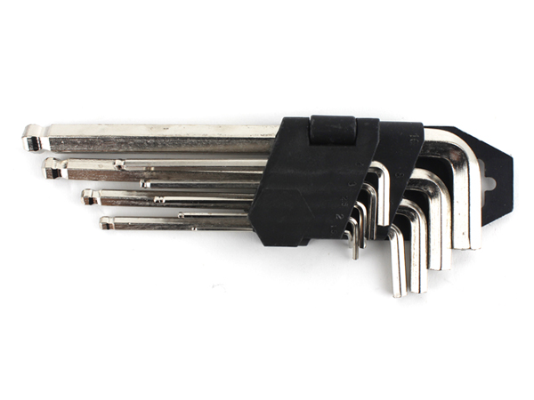 디바이스마트,수공구/전자공구/전동공구 > 작업공구 > 렌치/스패너 > 육각렌치,NTY (중국),육각 볼렌치 세트 (저가형) [NTY19190-2],1.5mm~10mm 육각렌치 9종 세트 / 재질: CR-V합금