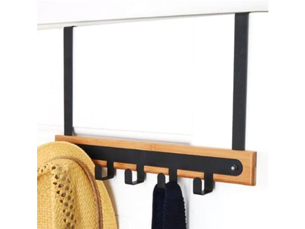 도어옷걸이/대나무도어훅/5구/흑색