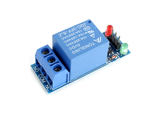 디바이스마트,MCU보드/전자키트 > 전원/신호/저장/응용 > 릴레이,SZH,아두이노 1채널 5V 릴레이 모듈 Low-Trigger [SZH-RLBG-007],5V, 10A 릴레이 모듈 / Low-level Trigger / Indicator LED / VCC, GND, IN / Size: 44 * 18 * 18mm