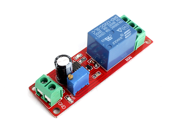 디바이스마트,MCU보드/전자키트 > 전원/신호/저장/응용 > 릴레이,SZH,NE555 12V 딜레이 타이머 릴레이 모듈 [SZH-RLBG-020],Voltage: DC 12V / main chips: NE555 / Adjustable time: 0 to 10sec / 68mm x 21mm