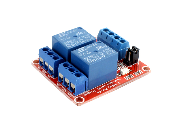 디바이스마트,MCU보드/전자키트 > 전원/신호/저장/응용 > 릴레이,SZH,아두이노 2채널 12V 릴레이 모듈 Trigger 선택형 [SZH-RLBG-040],12V Relay 모듈 / Optocoupler 절연 / 점퍼 위치에 따라 트리거 선택(Low or High) 가능 / LED 인디케이터 / Trigger current: 5mA / Maximum load: 10A 250VAC , 10A 30VDC / Size: 48mm x 40mm