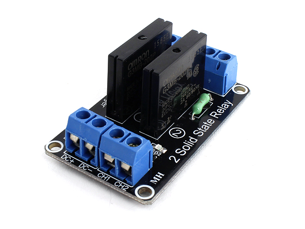 디바이스마트,MCU보드/전자키트 > 전원/신호/저장/응용 > 릴레이,SZH,아두이노 2채널 5V SSR 릴레이 모듈 [SZH-RLBG-041],5V Omron solid state relay / 솔리드 스테이트 릴레이 모듈 / Low-level Trigger / Power : DC 5V ( 