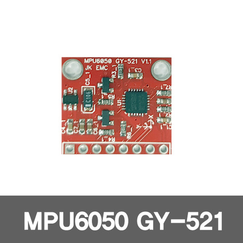 MPU6050 6축 자이로,가속도 센서 GY-521 3.3/5V IIC 레벨쉬프터 내장형
