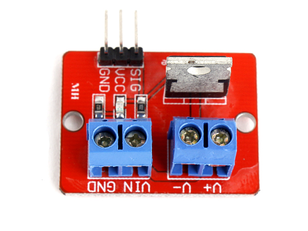 디바이스마트,오픈소스/코딩교육 > 아두이노 > 아두이노 모터/드라이버모듈,SZH,IRF520 MOSFET 드라이버 모듈 [SZH-MDBL-004],IRF520 파워 MOS 사용 / PWM 출력 조정 / Voltage: 3.3V - 5V / Output voltage: 0V - 24V / Size: 33mm x 24mm