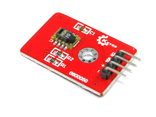 디바이스마트,MCU보드/전자키트 > 센서모듈 > 온도/습도 > 온습도겸용,KEYES,아두이노 SHT10 온습도 센서 모듈 [KY0139],SHT10 온습도 센서 기반 / 통신 : I2C / 작동 전압 : 2.4 ~ 5.5V (3.3V 권장) / 온도 측정 범위 : -40도 ~ 123.8도 / 습도 측정 범위 : 0 ~ 100% / 10K 풀업 저항, 디커플링 캐패시터 / 슬립모드 2~ 5uW, 측정 시 3mW 소모 / 30 x 20 x 7mm