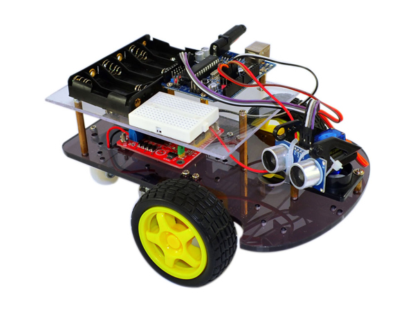 디바이스마트,오픈소스/코딩교육 > 아두이노 > 아두이노 교육용키트,KEYES,아두이노 스마트카 로봇 키트 초급 [RT0001],초음파 센서를 활용한 장애물 회피 스마트 자동차 키트 / 아두이노 Duemilanove 호환보드, 초음파 센서 모듈, 모터 드라이버 모듈 등 다양한 부품이 모두 포함되어 있는 자동차 키트 / *반제품* 구매 후 별도의 조립이 필요합니다 / *배터리 미포함(별매)*  작동을 위해서는 6개의 AA배터리가 별도로 필요합니다