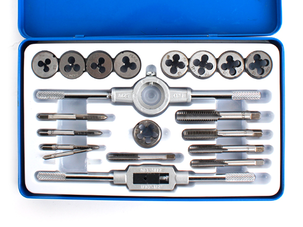디바이스마트,프로파일 > 부속 및 악세사리 > TOOLS,NTY (중국),20pcs 수동 태핑 (TAP&DIE) 키트 [NTY-T1414],파이프등 필요한 곳에 나사산을 만드는 보급형 20pcs 수동 태핑키트