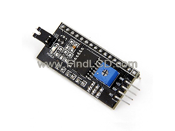 디바이스마트,MCU보드/전자키트 > 전원/신호/저장/응용 > 레벨컨버터/전압관리,Findlcd,GBD-I2C2PIO (I2C interface BD),I2C interface to Parallel conversion module. Usually as Arduino adapter board for LCM1602. Other LCD module need IIC to parallel port can also be used.