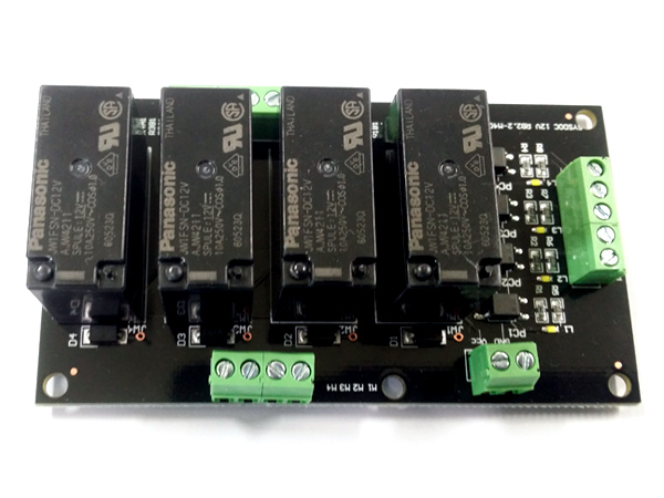 디바이스마트,MCU보드/전자키트 > 전원/신호/저장/응용 > 릴레이,시스템닥터,12V RB2.2-M4C8,.2-M4C8 릴레이보드는 4개의 Digital 신호를 사용하여 4개 채널에 해당하는 릴레이를 개별적 또는 동시에 제어할 수 있습니다.
