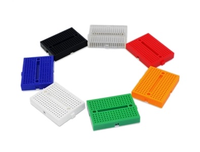 디바이스마트,커넥터/PCB > PCB기판/관련상품 > 브레드보드,OEM,컬러 미니 브레드보드 170핀,작고 예쁜 컬러 빵판! 크기: 35x47x8.5mm, 7가지 색상 중 선택, 컬러풀 미니 브레드 보드 입니다.