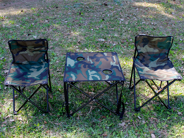 휴대용 접이식 야외 캠핑용  2인 테이블+의자 세트 [NTY-CP005]