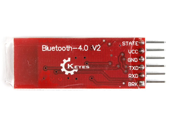 디바이스마트,MCU보드/전자키트 > 통신/네트워크 > 블루투스/BLE,KEYES,HM-10 블루투스 4.0 V2 BLE 모듈 [MD0325],TI사 CC2541 칩셋을 기반으로하며, 로직 레벨 변환기가 부착된 6핀 직렬 포트 모듈 입니다, Master/Slave 가능하며, 기존 4.0 BLE 모듈 [MD0269]의 업그레이드 4.0 V2 버전 입니다.