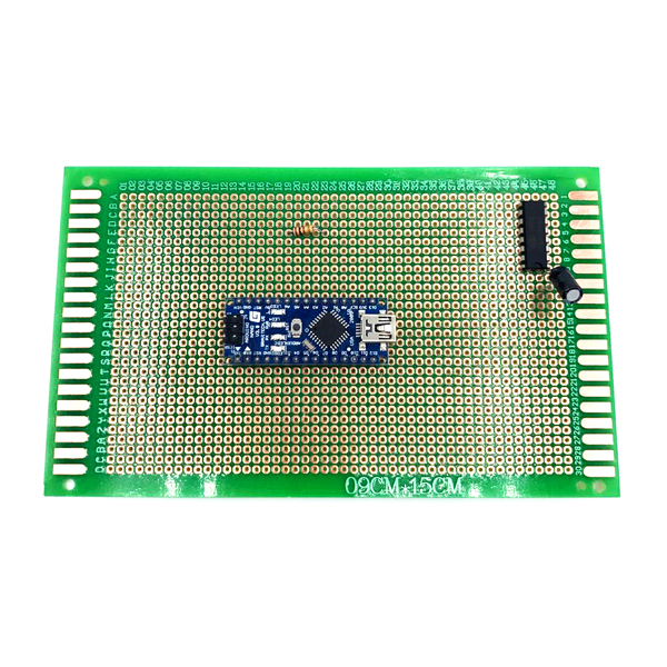 디바이스마트,커넥터/PCB > PCB기판/관련상품 > 만능기판 (양면) > 원형홀 만능기판,NW3 (New3),범용 에폭시 만능 PCB 기판 90X150-단면 [PCB-0915A],재질: 에폭시(Epoxy) / 사이즈: 90mmX150mm / 핀 홀수: 30X48=1440 / 핀 간격:2.54mm / 두께: 1.6mm