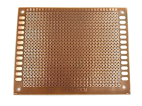 디바이스마트,커넥터/PCB > PCB기판/관련상품 > 페놀기판 (단면),NW3 (New3),범용 페놀 만능 PCB 기판 70x90-단면 [PCB-0709P],재질: 페놀(Penol) / 사이즈: 70mmX90mm / 핀 홀수: 24X30=720 / 핀 간격: 2.54mm / 두께: 1.2mm