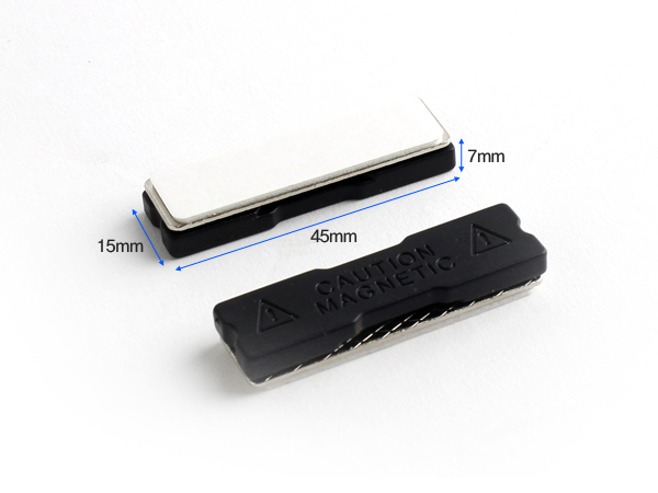 디바이스마트,스위치/부저/전기부품 > 지원부품 > 자석/네오디움 > 자석(메모홀더),NTY (중국),네오디움 사각 자석 홀더 [NTY-NES2H],탈부착이 쉬운 네오디움 강력 자석 명찰 / Size : 45mm X 15mm