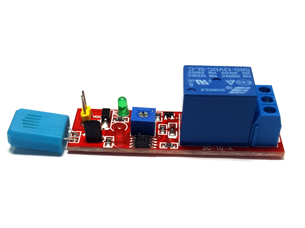 디바이스마트,MCU보드/전자키트 > 센서모듈 > 온도/습도 > 습도센서,SZH,HR202 12V 릴레이 습도센서  모듈 [SZH-EKAD-135],12V 전원 입력, 78L05 전압 안정성 트랜지스터 탑재 / Size : 60mm x 19mm x 19mm