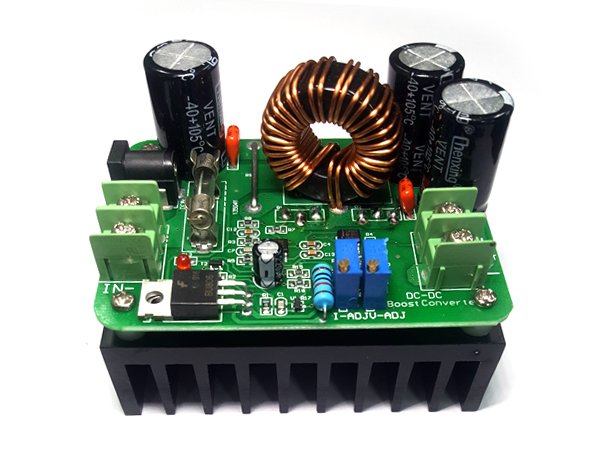 디바이스마트,MCU보드/전자키트 > 전원/신호/저장/응용 > 레벨컨버터/전압관리,SZH,600W 스텝업 DC컨버터 모듈 [SZH-EKBD-068],입력 전압 : 10V ~ 60V / 출력 전압 : 12V ~ 80V / 출력 전류 : 최대 10A / 변환 효율 : 95% / 사이즈 : 73mm X 51mm