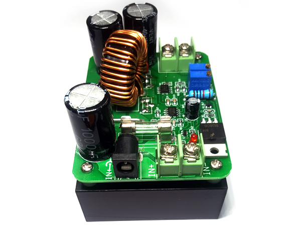 디바이스마트,MCU보드/전자키트 > 전원/신호/저장/응용 > 레벨컨버터/전압관리,SZH,600W 스텝업 DC컨버터 모듈 [SZH-EKBD-068],입력 전압 : 10V ~ 60V / 출력 전압 : 12V ~ 80V / 출력 전류 : 최대 10A / 변환 효율 : 95% / 사이즈 : 73mm X 51mm