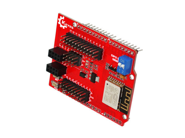 디바이스마트,MCU보드/전자키트 > 통신/네트워크 > 와이파이,KEYES,ESP8266 아두이노 와이파이 실드 ESP-13 [MD0332],아두이노 UNO R3, Mega2560과 호환되는 웹 서버 시리얼 와이파이 확장 보드 입니다.