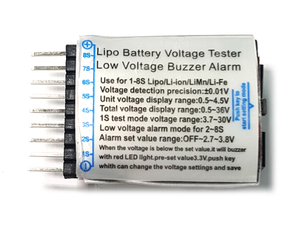 디바이스마트,MCU보드/전자키트 > 전원/신호/저장/응용 > 충전/배터리/전원,SZH,C66 LIPO 리포알람 리튬폴리머 배터리 전압 측정기 [SZH-EKAD-143],전압 : 0.5V ~ 4.5V / 1S 테스트 모드 전압 범위 : 3.7V - 30V / Size: 40mm X 25mm X 11mm