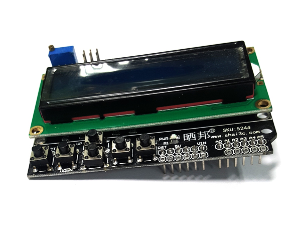 디바이스마트,MCU보드/전자키트 > 디스플레이 > LCD/OLED,SZH,1602 아두이노 LCD 키패드 쉴드 보드 [SZH-EKAD-140],B42,LCD키패드,LCD쉴드보드,HD44780 / 전압 : 4.5V - 5.5V  / 전류 : 2.0mA / Size : 80mm X 59mm X 13mm