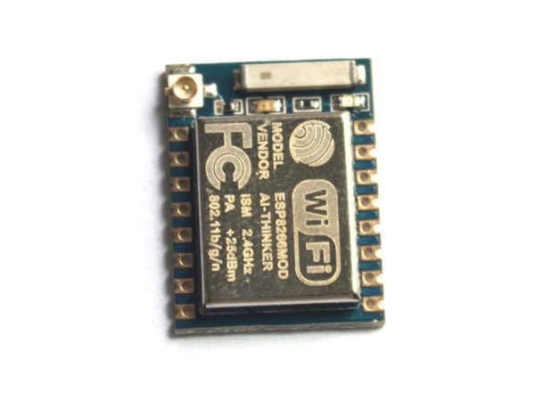 디바이스마트,MCU보드/전자키트 > 통신/네트워크 > 와이파이,Ai-Thinker,[정품] ESP8266 ESP-07 시리얼 와이파이 모듈 SMD타입,AI-Thinker 직수입 정품 // 802.11b/g/n Wi-Fi SOC 모듈, AT commands 지원, hole size : Φ0.6 ( ±0.05 )mm