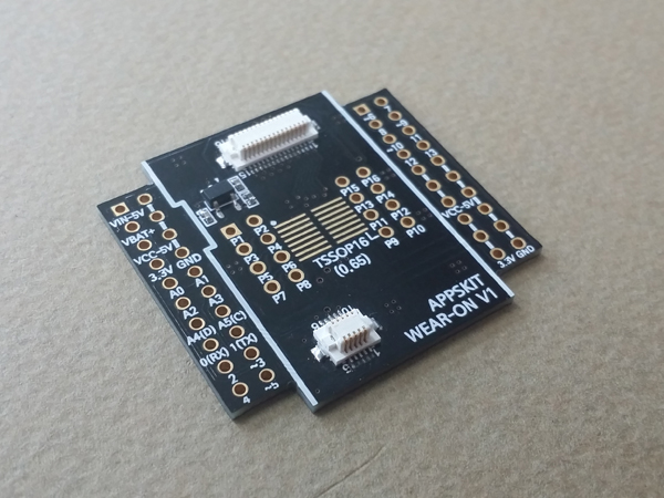 디바이스마트,오픈소스/코딩교육 > 아두이노 > 아두이노 호환쉴드,APPSKIT,WEAR-ON V1 확장모듈,웨어러블 응용 환경에 적합한 U-HUB 모듈의 I/O 확장 보드