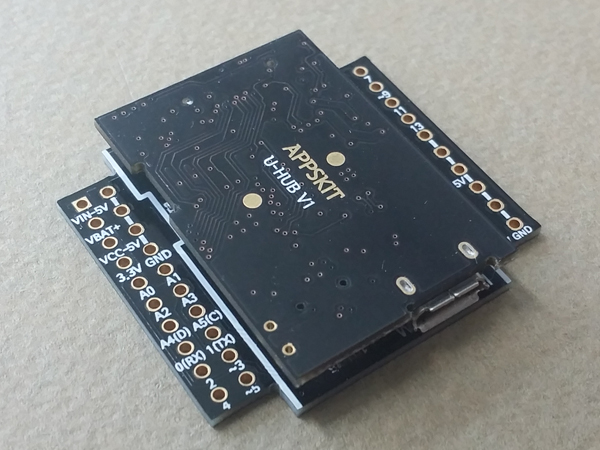 디바이스마트,오픈소스/코딩교육 > 아두이노 > 아두이노 호환쉴드,APPSKIT,WEAR-ON V1 확장모듈,웨어러블 응용 환경에 적합한 U-HUB 모듈의 I/O 확장 보드