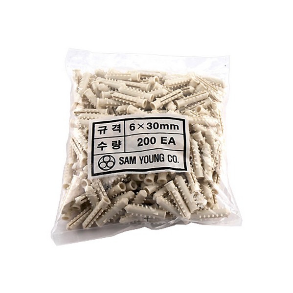 PVC칼브럭 6*30(200개)