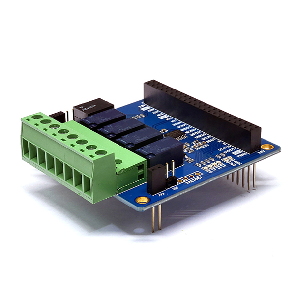 [PES-2401(T)] 4포트 릴레이 확장보드 T형 (PHPoC 보드용)