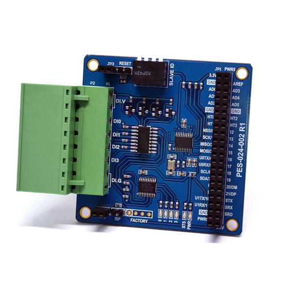 디바이스마트,MCU보드/전자키트 > 전원/신호/저장/응용 > 인터페이스/먹서,솔내시스템,[PES-2402(S)] 4포트 입력 확장보드 S형 (PHPoC 보드용),PHPoC 보드에 장착하여 사용하는 제품으로 PHPoC 보드의 디지털 입력을 전압방식(WET Contact) 또는 접점방식(Dry Contact)으로 확장시켜 주는 역할을 합니다.