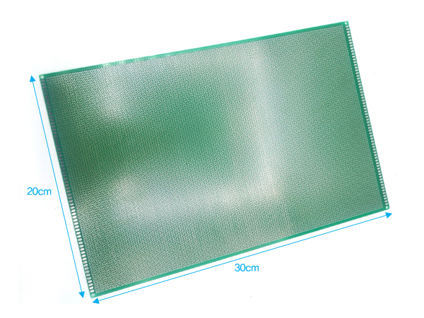 디바이스마트,커넥터/PCB > PCB기판/관련상품 > 만능기판 (양면) > 원형홀 만능기판,NW3 (New3),2.0mm 에폭시 만능 PCB 기판 200X300 -단면 [2.0PCB2030D],재질: 에폭시(Epoxy) 사이즈: 200mmX300mm 두께: 1.6mm 홀 직경: 1.0mm 핀 간격: 2.0mm 핀 홀수: 101X144 = 14544