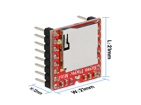 디바이스마트,MCU보드/전자키트 > 음악/앰프/녹음 > MP3/음악재생,KEYES,아두이노용 Mini MP3 Player 모듈 [KE0092],스피커에 직접 연결 할 수있는 미니 MP3 모듈 입니다.