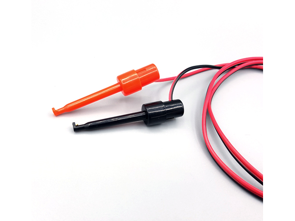 디바이스마트,커넥터/PCB > 플러그/잭 > 그래버,SZH-LD,그래버 테스트 집게 to 바나나잭 케이블 [SZH-TH0017] 2개 /1SET,테스트 후크 그래버 / IC 집게형 리드봉 / 바나나 플러그 케이블 2선 / Black,Red