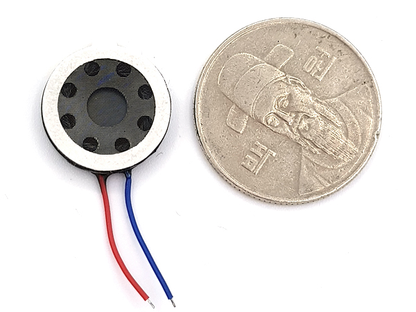 디바이스마트,스위치/부저/전기부품 > 부저/스피커/사이렌 > 스피커,SZH,16MM 1W 초소형 미니 스피커 [FQ-074],Resistance : 8Ω / Max.Input Power : 1.0W / Resonant Frequency : 900Hz±20% / Size : 16mm X 3.7mm