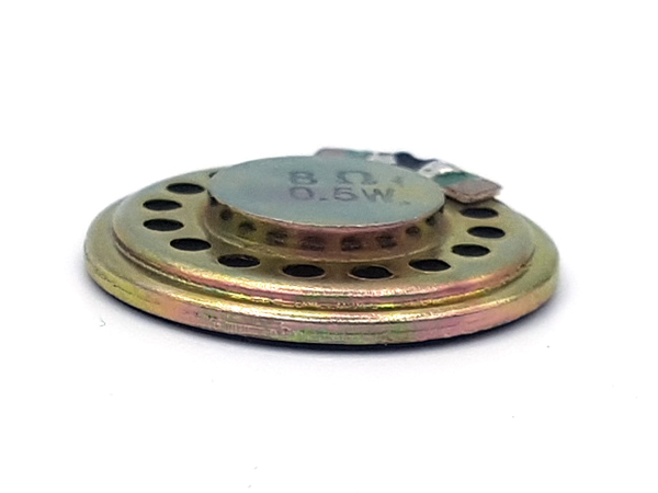 디바이스마트,스위치/부저/전기부품 > 부저/스피커/사이렌 > 스피커,SZH,27X4.8mm 8옴 0.5W 마그넷 스피커 [FQ-022],소형 마그넷 스피커 / Power: 0.5W / Resistance: 8 Ohm / Size: 27mm x 4.8mm