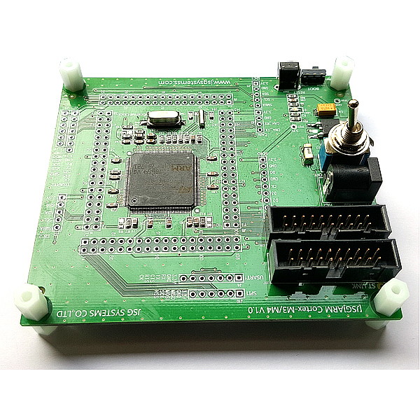 디바이스마트,MCU보드/전자키트 > 프로세서/개발보드 > ARM > Cortex-M3,JSG SYSTEMS,[JSG]Stm32f103zgt6,SD CARD, SPI1, SPI2, I2C1, I2C2, USART1, USART2, CAN통신 등 신호라인을 PIN Header로 구성하여 외부 주변장치와 쉽게 Interface할 수 있을 뿐 아니라 Bread Board에 주변 H/W 회로를 설계하여 원하는 결과를 바로 얻을 수 있는 개발보드.