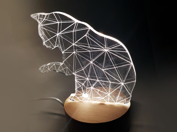 디바이스마트,LED/LCD > LED 인테리어조명 > 장식용 LED,SZH,[리퍼상품] 그루밍 고양이 LED 무드등 [SZH-ML-006],사이즈 : 14x15cm / 전원 : USB / 색상 : 화이트(White)간편하게 조작 가능하며 무드등, 수유등 분위기 연출에 좋은 아이템