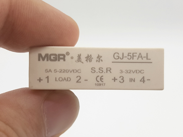 디바이스마트,스위치/부저/전기부품 > 릴레이 > 무접점(SSR) 릴레이,SZH,무접점릴레이 5A DC-DC SSR GJ-5FA-L [SY-SSR01],무접점 릴레이 / 입력 방식 : DC / 출력 방식 : DC / 입력 전압 범위 : 3~32VDC / 출력 전압 범위 : 5~220VDC / 출력 전류 : 5A / 권장 작동온도 : -30℃ ~ 75℃