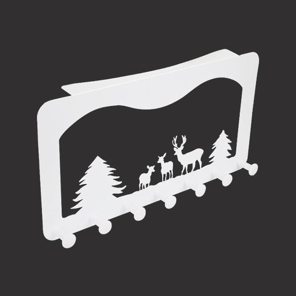 눈꽃사슴도어훅 7구 백색